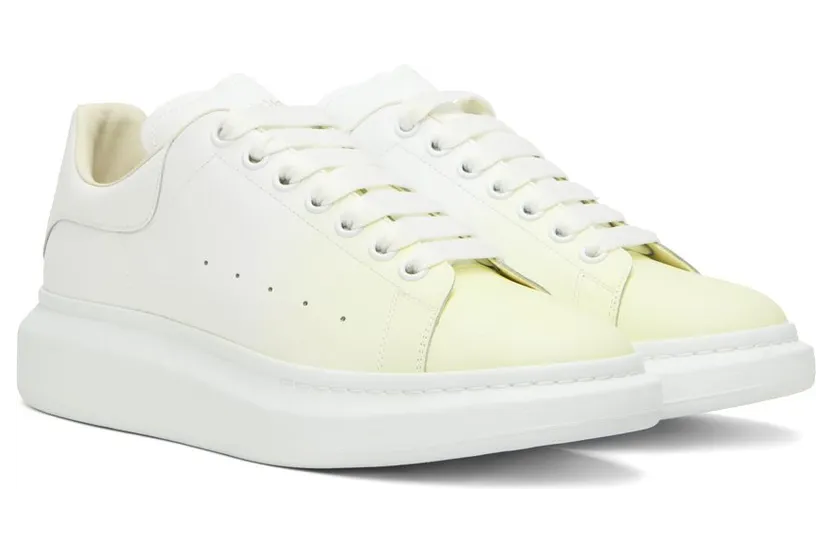 Alexander McQueen White & Blue Gradient Oversized Sneakers (645867WHZ4N) (4)