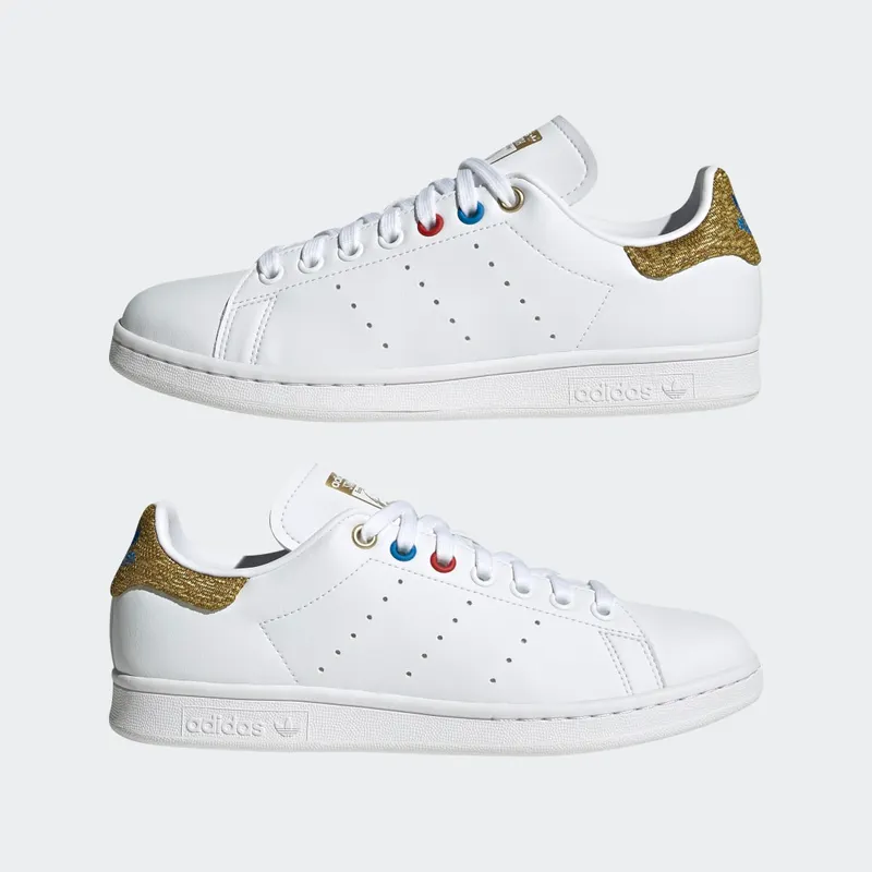 Adidas Stan Smith Cloud White / Blue Rush / Matte Gold (GY5700)