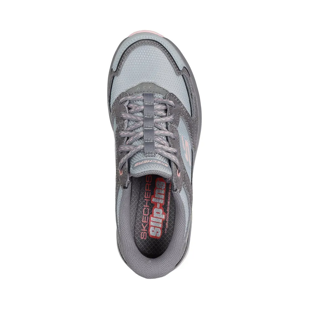 Skechers Slip-Ins: Glide-Step Sole – Paradise Valley – Grey / Pink – “Grey” (180268 GYPK)