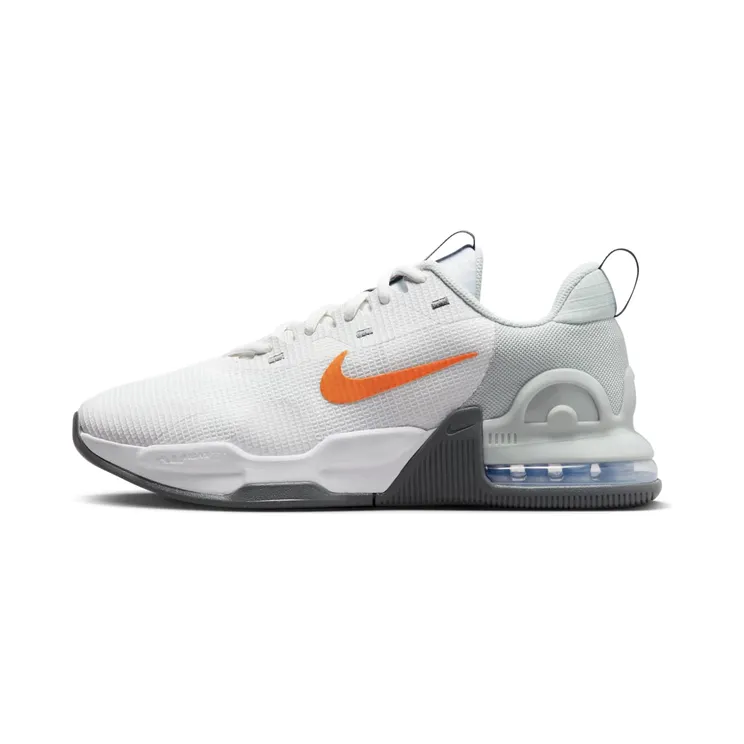 Nike Air Max Alpha Trainer 5 “Summit White / Light Silver / Iron Grey / Bright Mandarin” (DM0829-103)