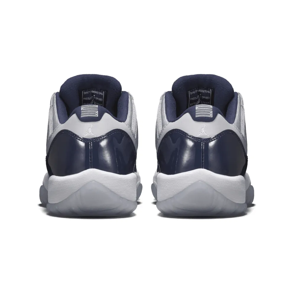 Jordan 11 Retro Low Georgetown (GS) Grey Mist/White-Midnight Navy (528896-007)