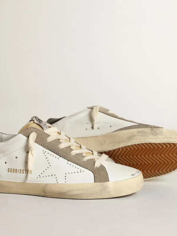 Golden Goose Super-Star With Perforated Star And Midnight Blue Heel Tab (GWF00360.F003184.81753) (4)