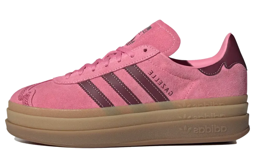 Adidas Gazelle Bold “Shadow Red Pink Spark” (IH6697)