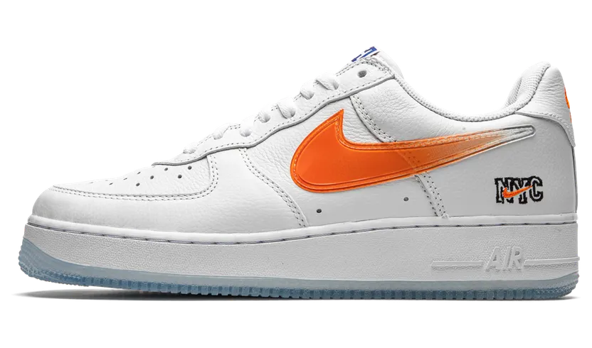 Nike Kith x Air Force 1 Low White/Rush Blue/White/Brilliant Orange (CZ7928-100)