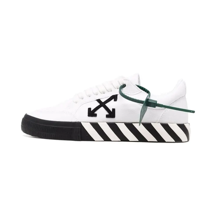 OFF-WHITE Vulc Low Canvas White Black SS22 (OMIA085C99FAB0010110)