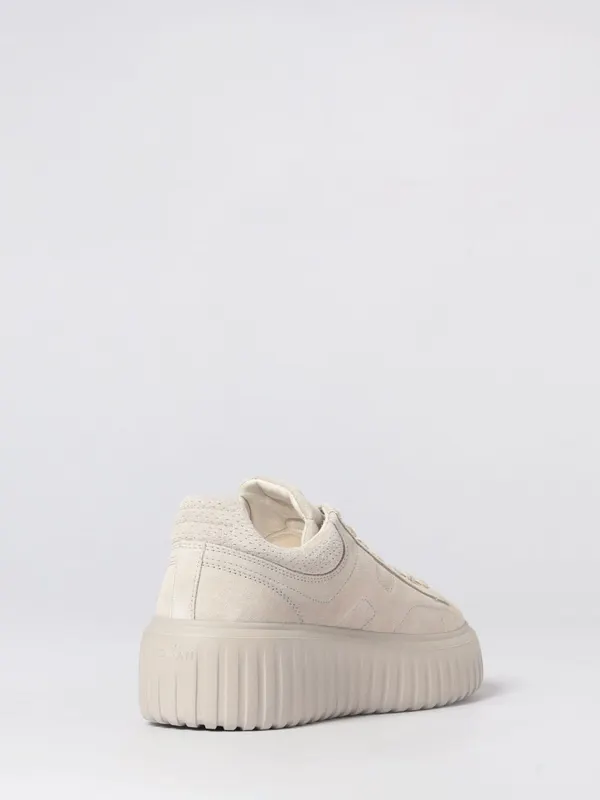 Hogan H-Stripes Suede Sneakers Grey (HXW6450FC63BTMB022) (2)