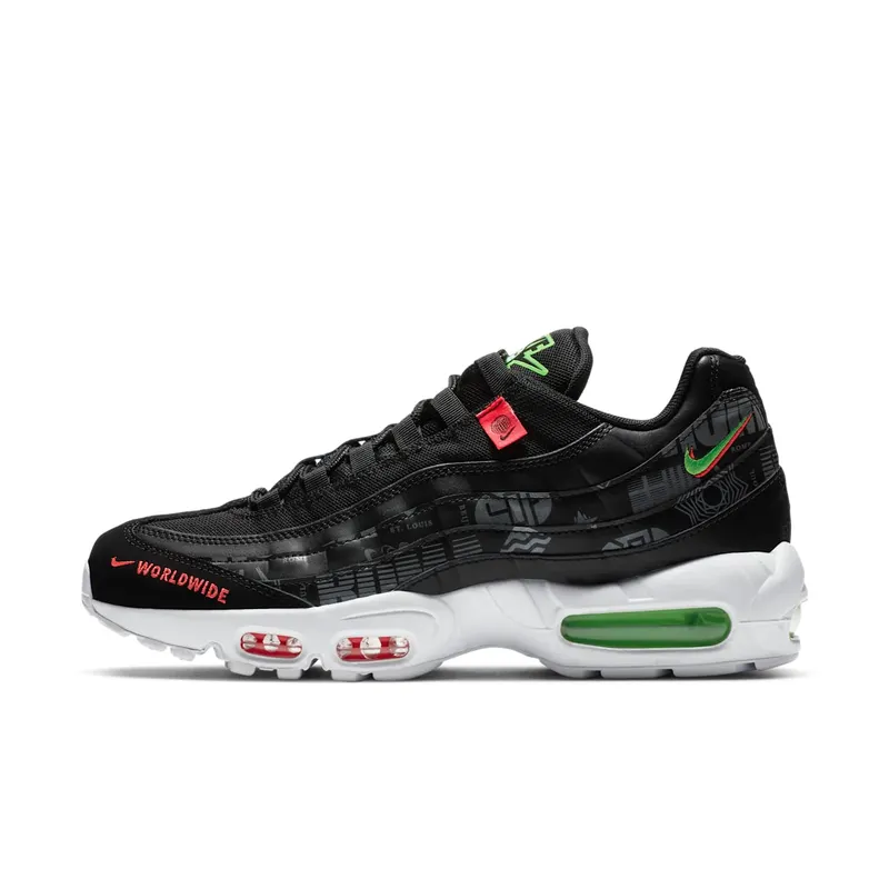 Nike Air Max 95 Worldwide Pack Black Black/Green-Red-White (CQ9743-001)