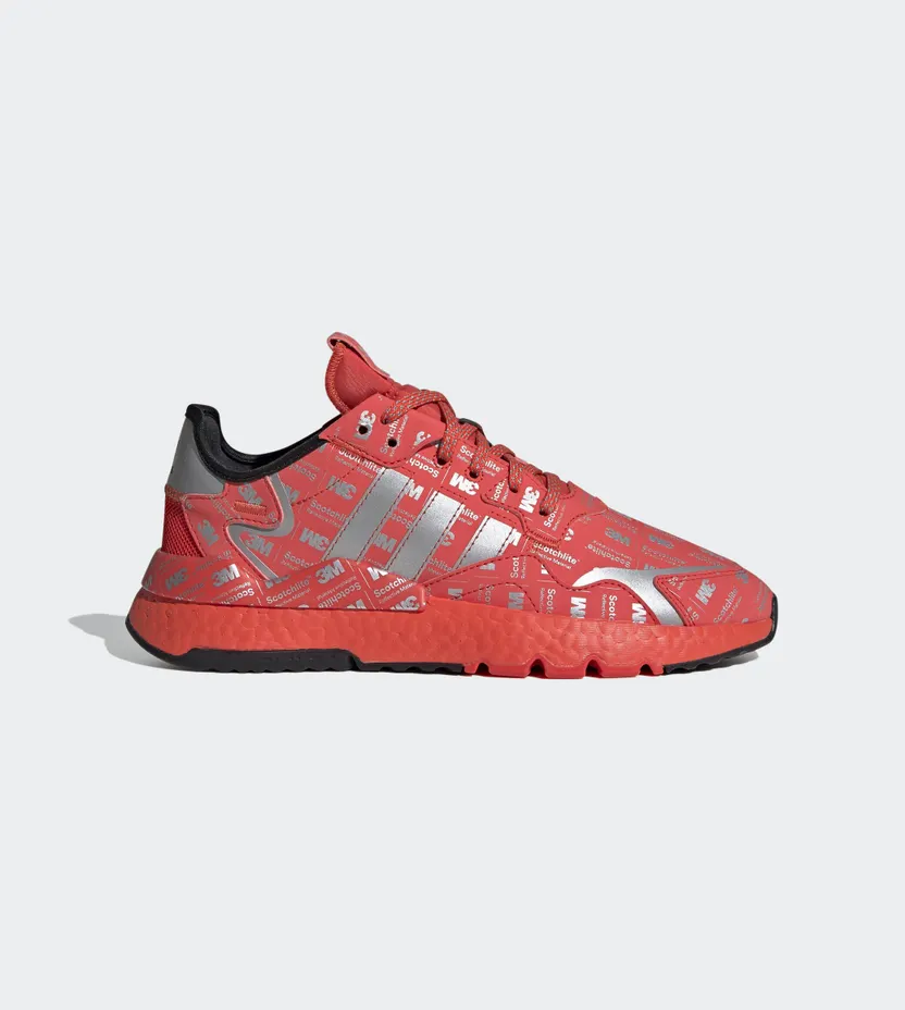 Adidas 3M x Nite Jogger ‘3M Logo Print – Hi Res Red’ Hi-Res Red/Silver Metallic/Hi-Res Red (FV3621)