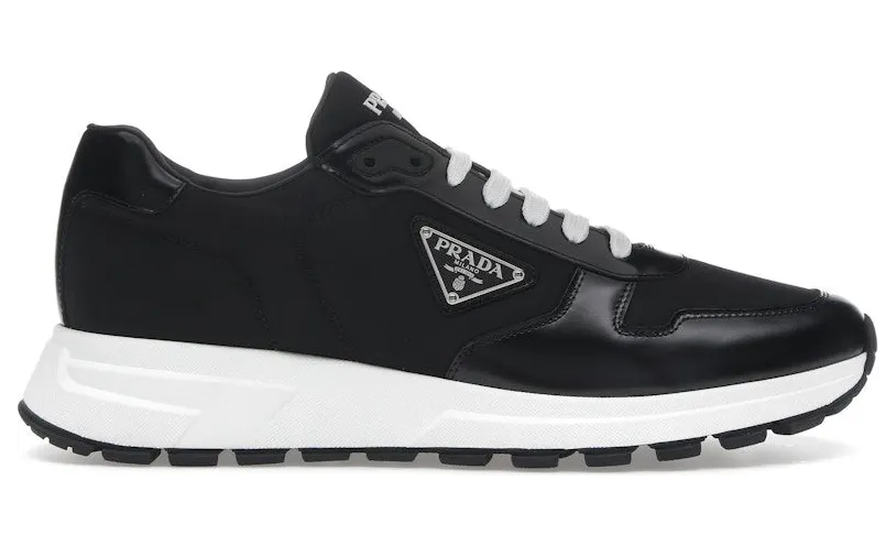Prada PRAX 01 Sneakers Re-Nylon Brushed Leather Black White (2EE369_3LF5_FG000)
