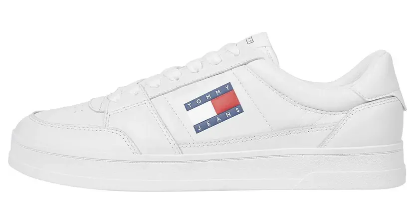 Tommy Jeans Tommy Hilfiger sneaker Ecru / Navy / Donkerrood (EM0EM01574-YBL)