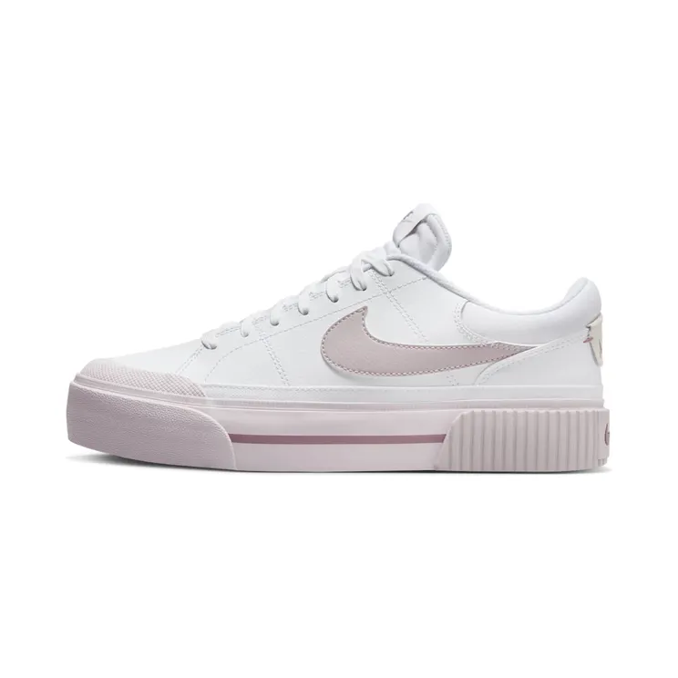 Nike Court Legacy Lift “White / Smokey Mauve / Platinum Violet” (DM7590-105)