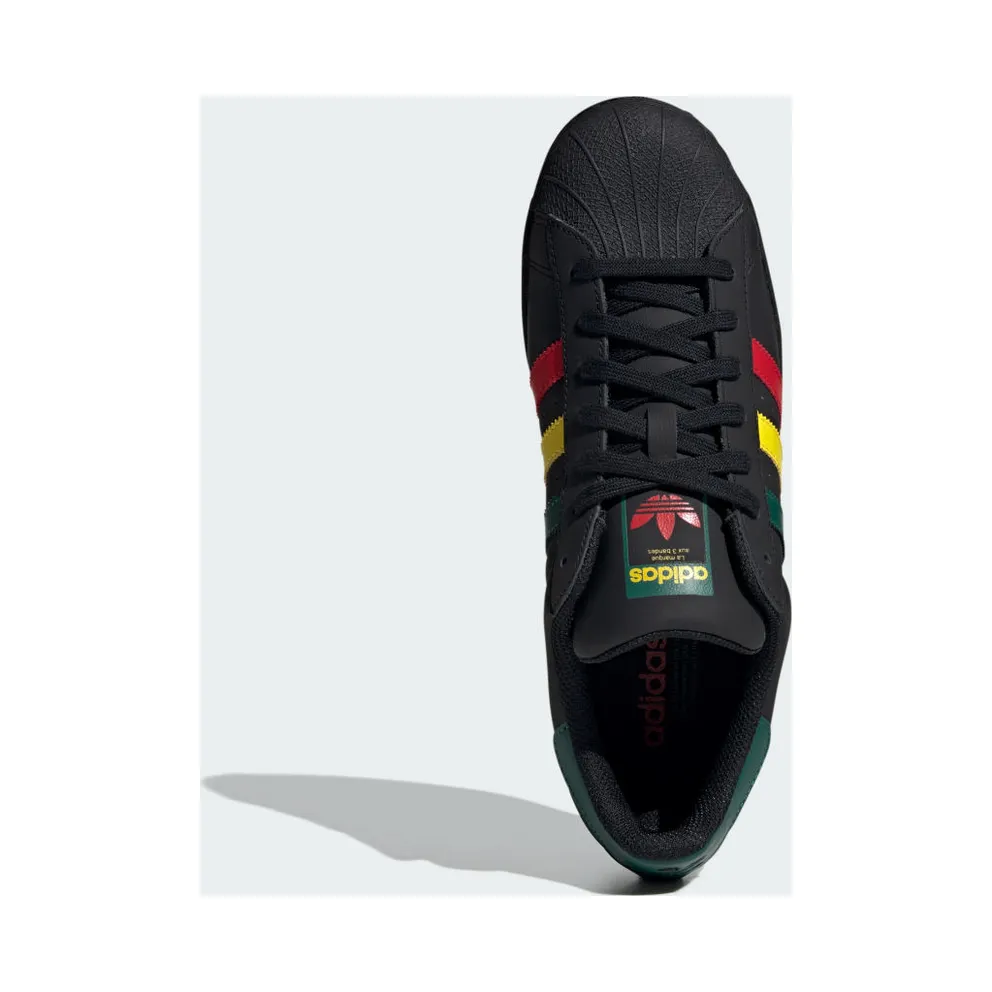 adidas Superstar Core Black / Yellow / Collegiate Green (IH3121)