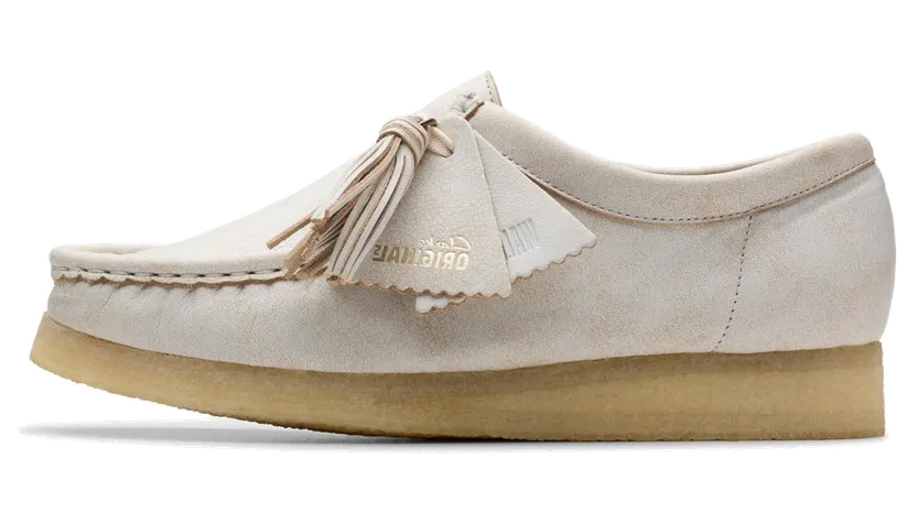 Clarks WALLABEE “White Leather” (26181115)