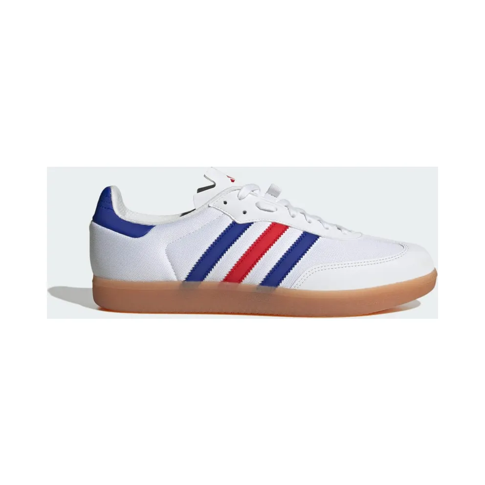 adidas The Cycling Velosamba Made With Nature Fahrradschuh Cloud White / Lucid Blue / Better Scarlet (IE7022)