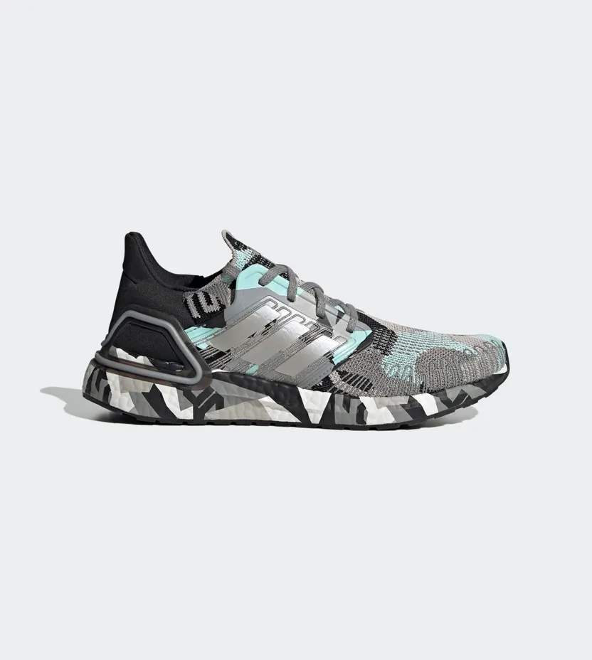 adidas Ultraboost 20 Core Black / Clear Granite / Frost Mint (FV8328)