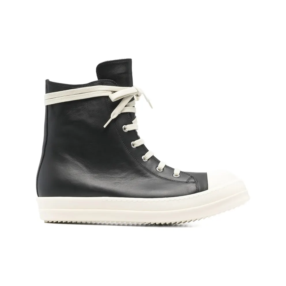 Rick Owens High-top Leather “Black” (RU01F2890 LCO 911)