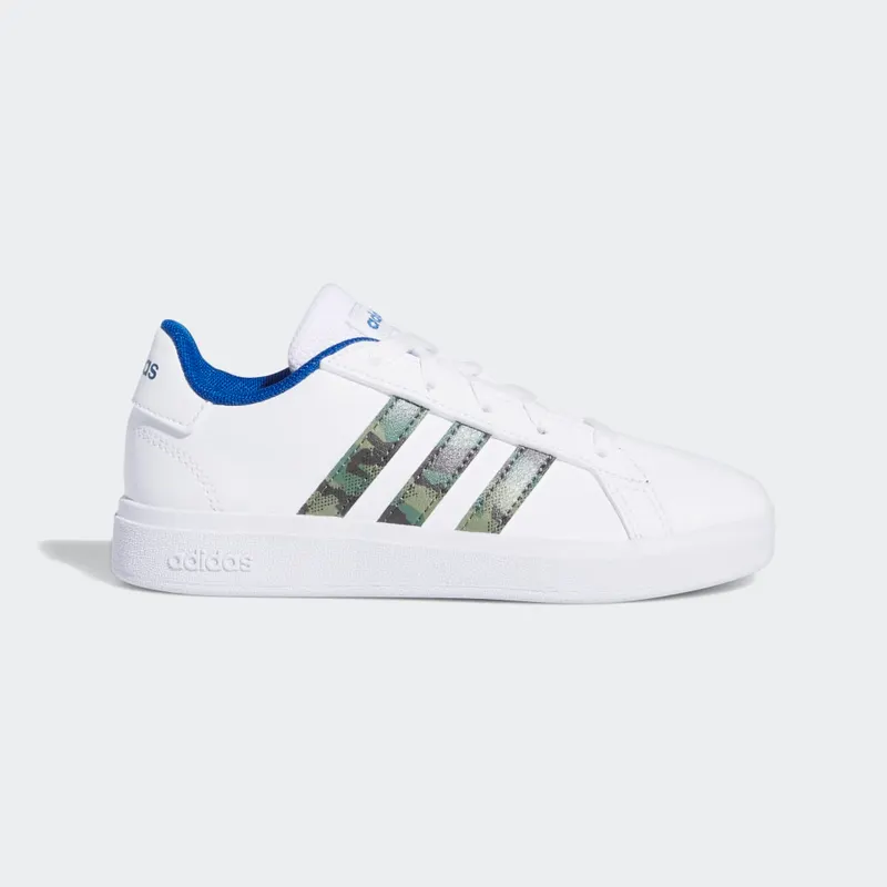 Adidas Grand Court Lifestyle Lace Tennis Cloud White / Green Oxide / Royal Blue (GV6796)
