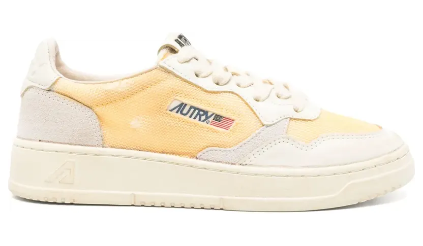 Autry Medalist Super Vintage leren sneakers – Beige (AVLWDA04)