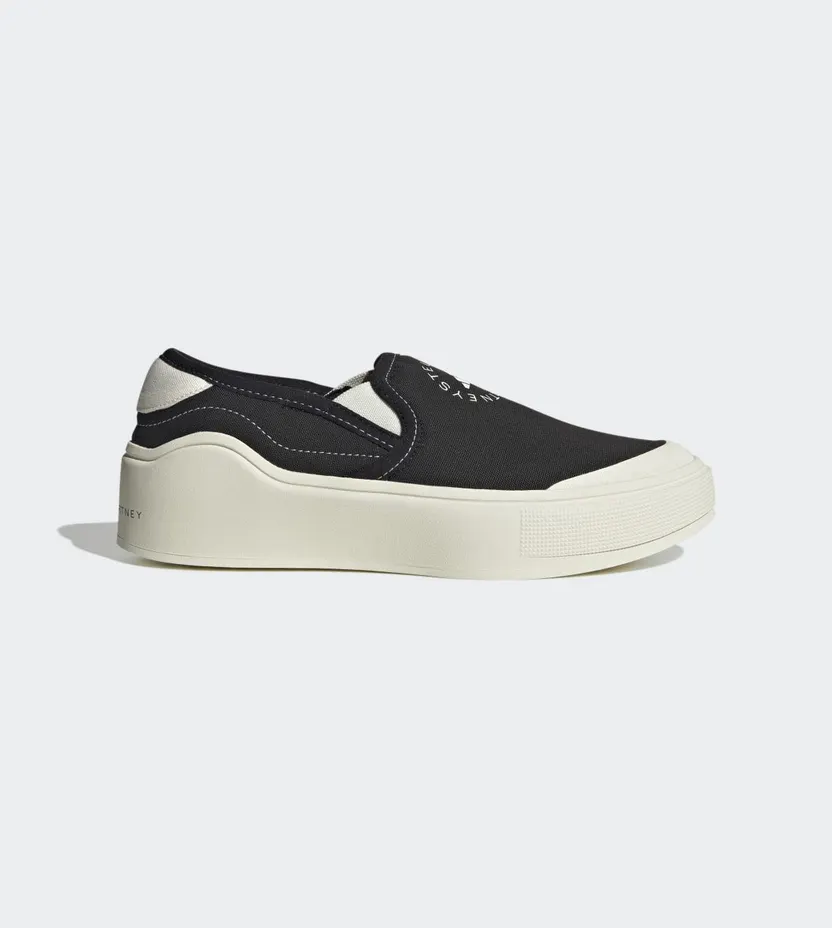 adidas adidas by Stella McCartney Court Slip-On Core Black / Off White / Cloud White (HP2772)