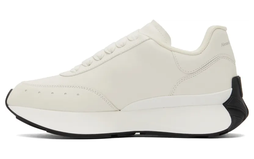 Alexander McQueen White Sprint Runner Sneakers (687995WIC92) (3)