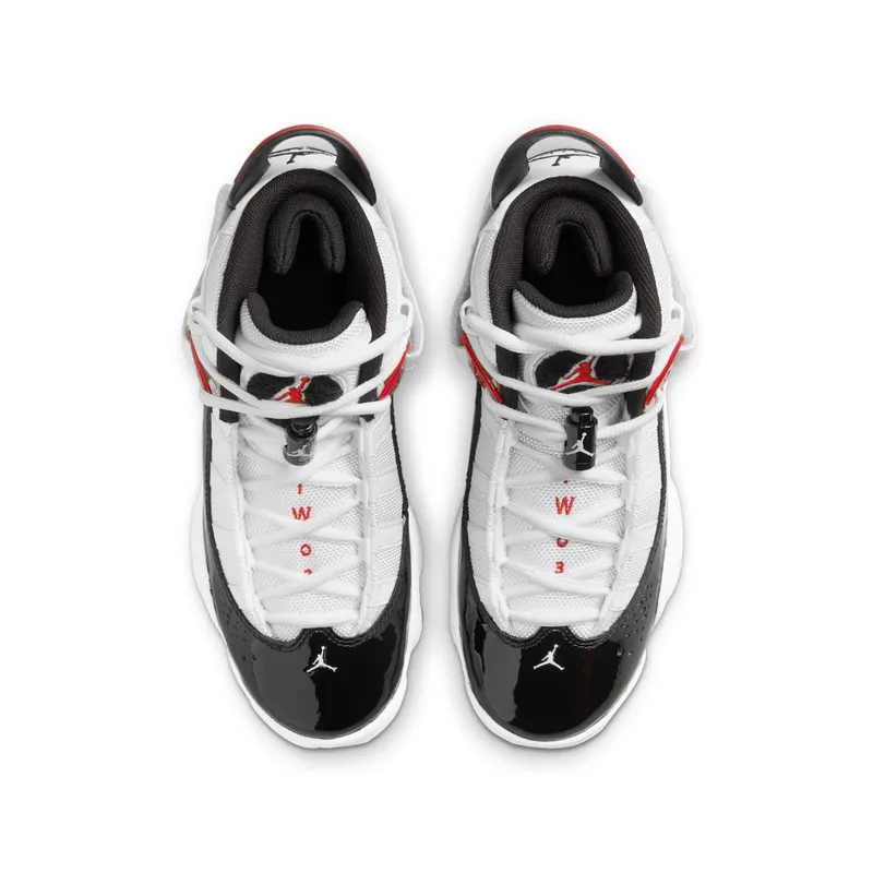 Jordan 6 Rings GS “White Varsity Red Black” (323419-164)