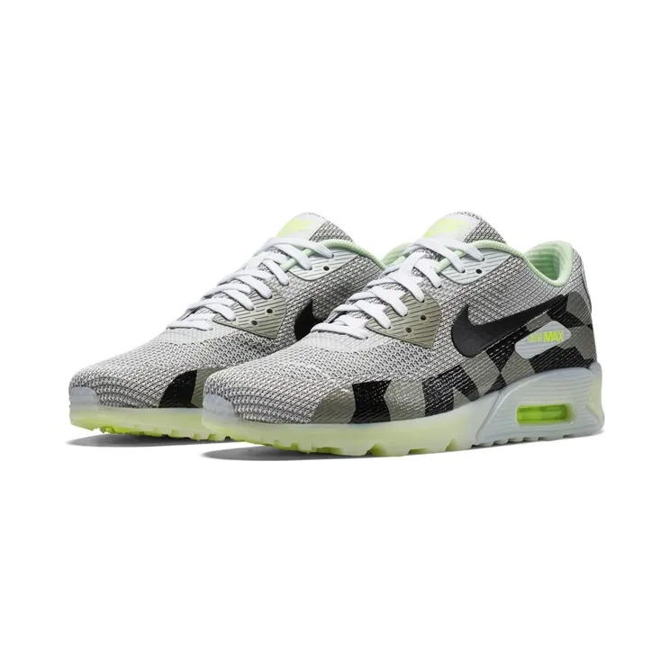 Nike Air Max 90 Ice Jacquard “White / Grey Mist / Dust / Black” (744553-100)