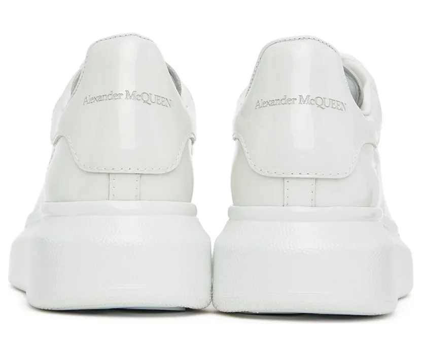 Alexander McQueen Kids White Glitter Oversized Sneakers (687061WHYC2) (2)