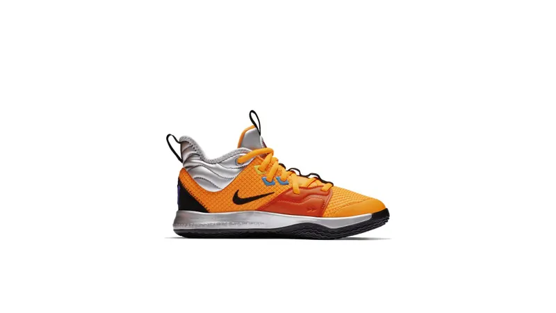 Nike PG 3 NASA (GS) Total Orange/Black-Metallic Silver (CI8973-800)