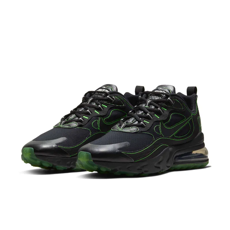 Nike Air Max 270 React Black Electric Green Black/Black-Electric Green (CQ6549-001)