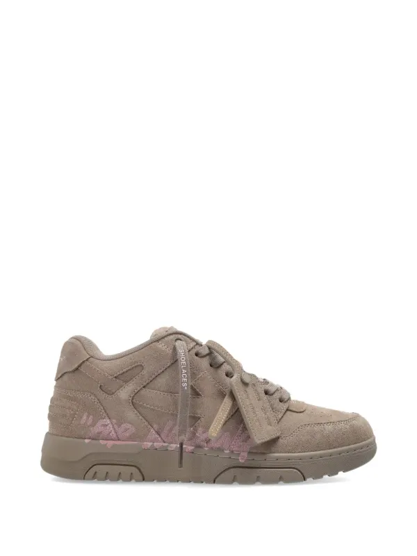 Off-White aus Wildleder – Nude (OMIA189S26LEA0066E71)