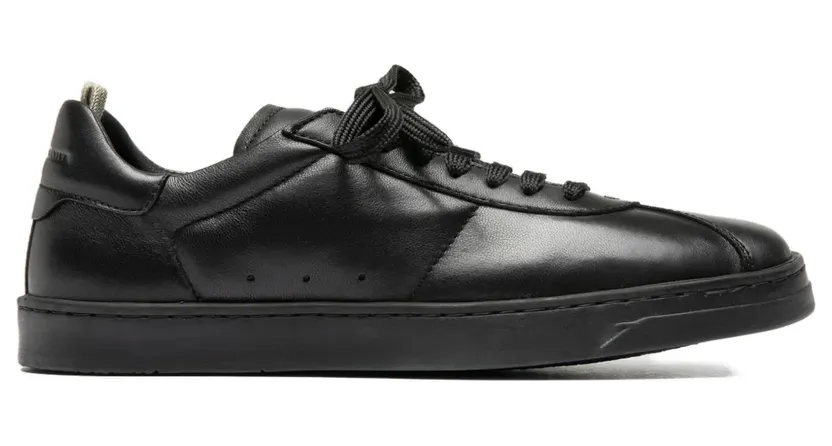 Officine Creative Karma leren low-top “Black” (OCDKARM105GIAN3D164)