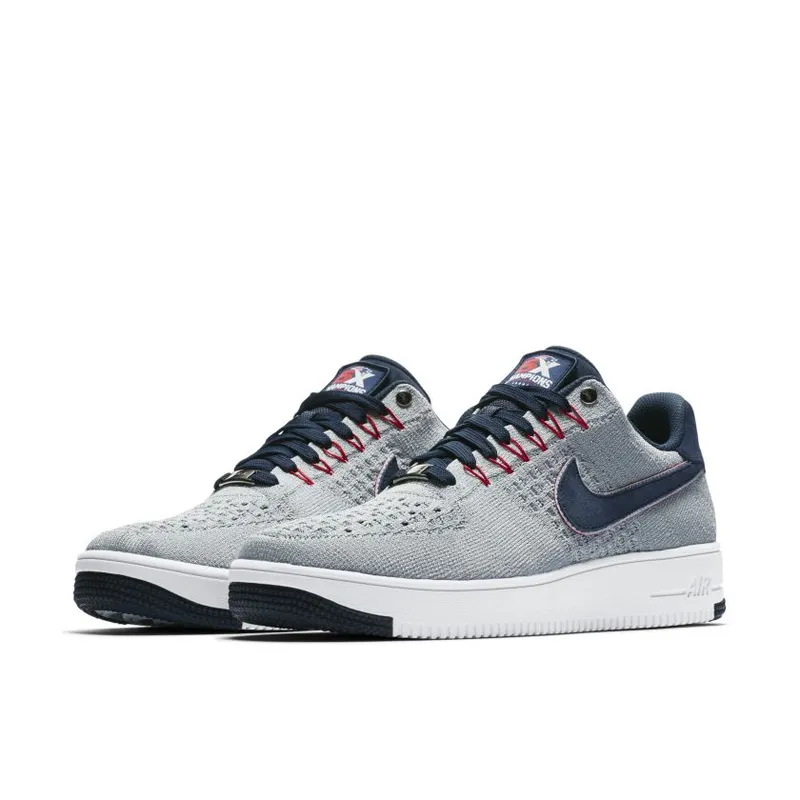 Nike Air Force 1 Low Ultra Robert Kraft Patriots Wolf Grey/University Red-White-College Blue (AH8425-001)