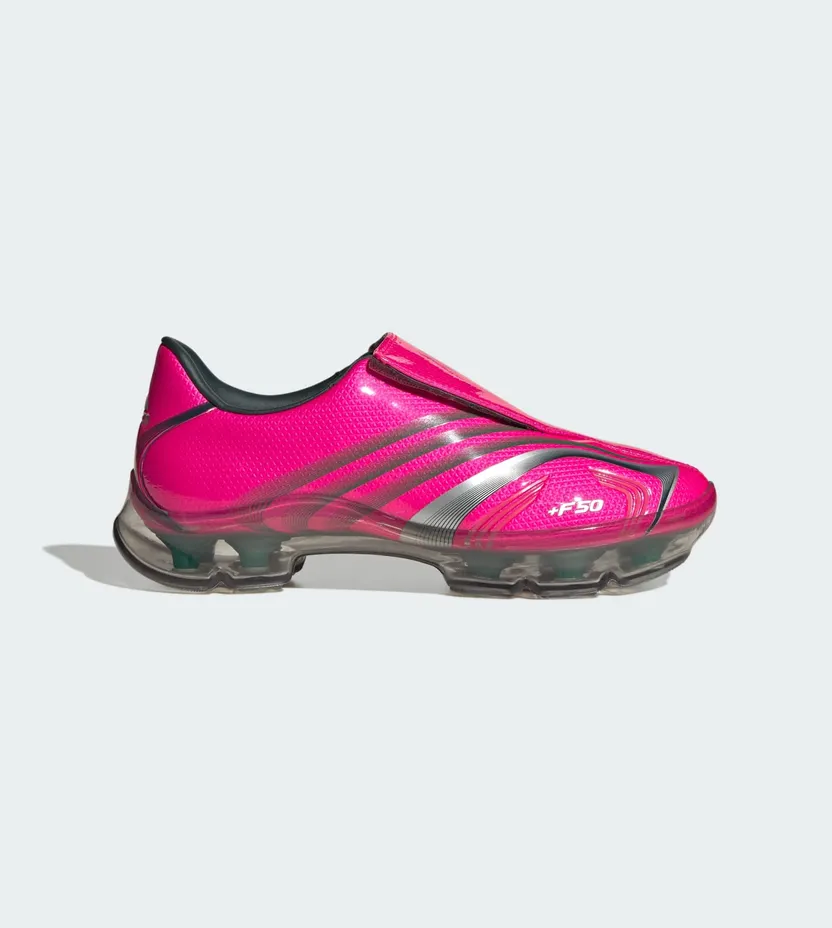 Adidas F50 WALKABLE Shoes Shock Pink / Bold Green / Silver Metallic (JQ9556)