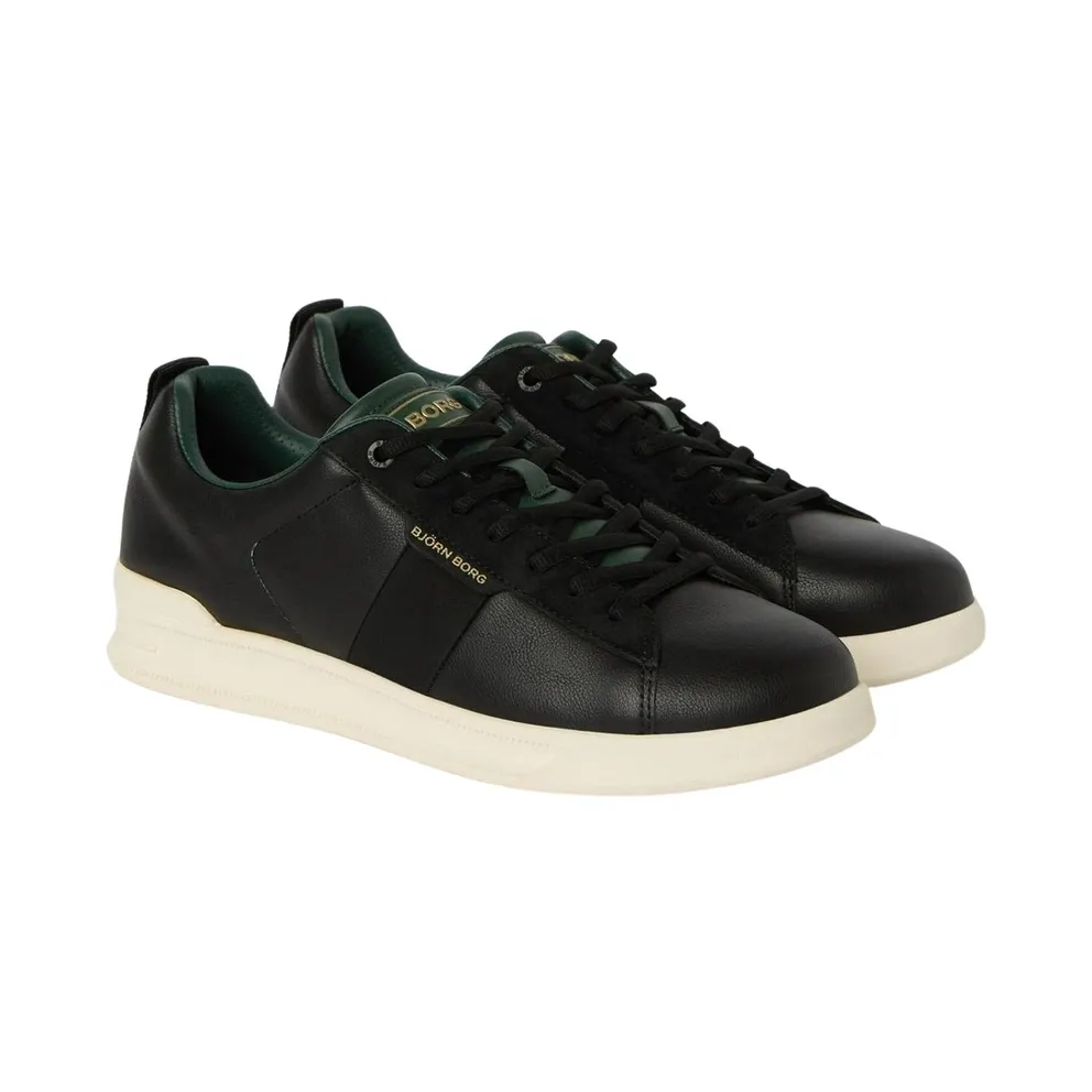 Björn Borg sneaker Black – White – Green (BJ108016CM-BK059)