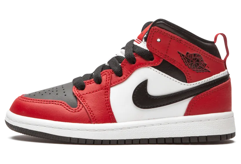 Air Jordan 1 Mid PS ‘Chicago Black Toe’ Black/Gym Red/Black (640734-069)