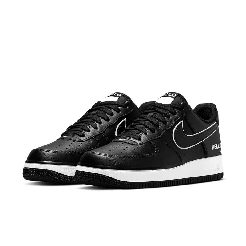 Nike Air Force 1 Low ’07 LX Hello Black – “Black / White / Black” (CZ0327-001)