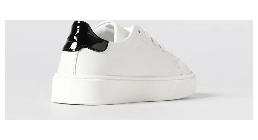 Philipp plein Leather Sneakers with Rhinestones White (832141) (2)