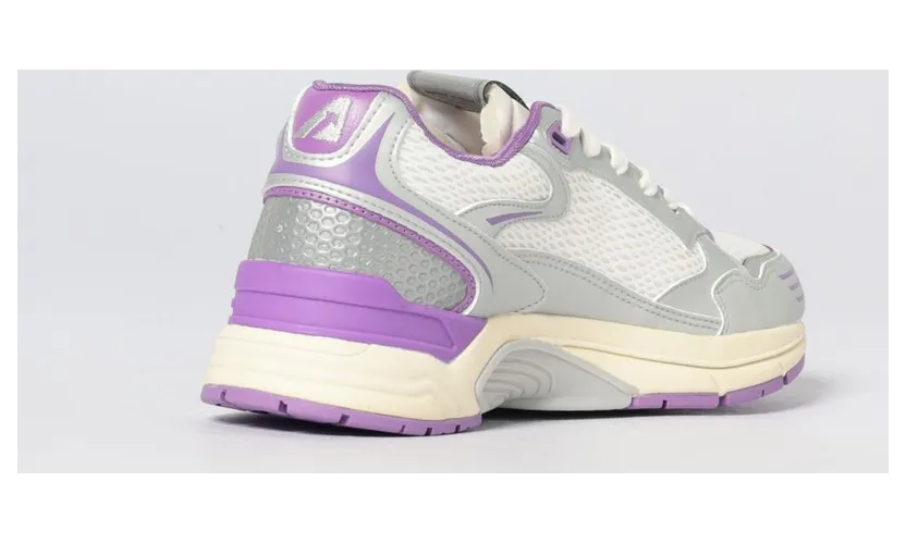 Autry Hyperway Mesh and Laminated Rubber Sneakers Silver (HYLWMV05) (2)