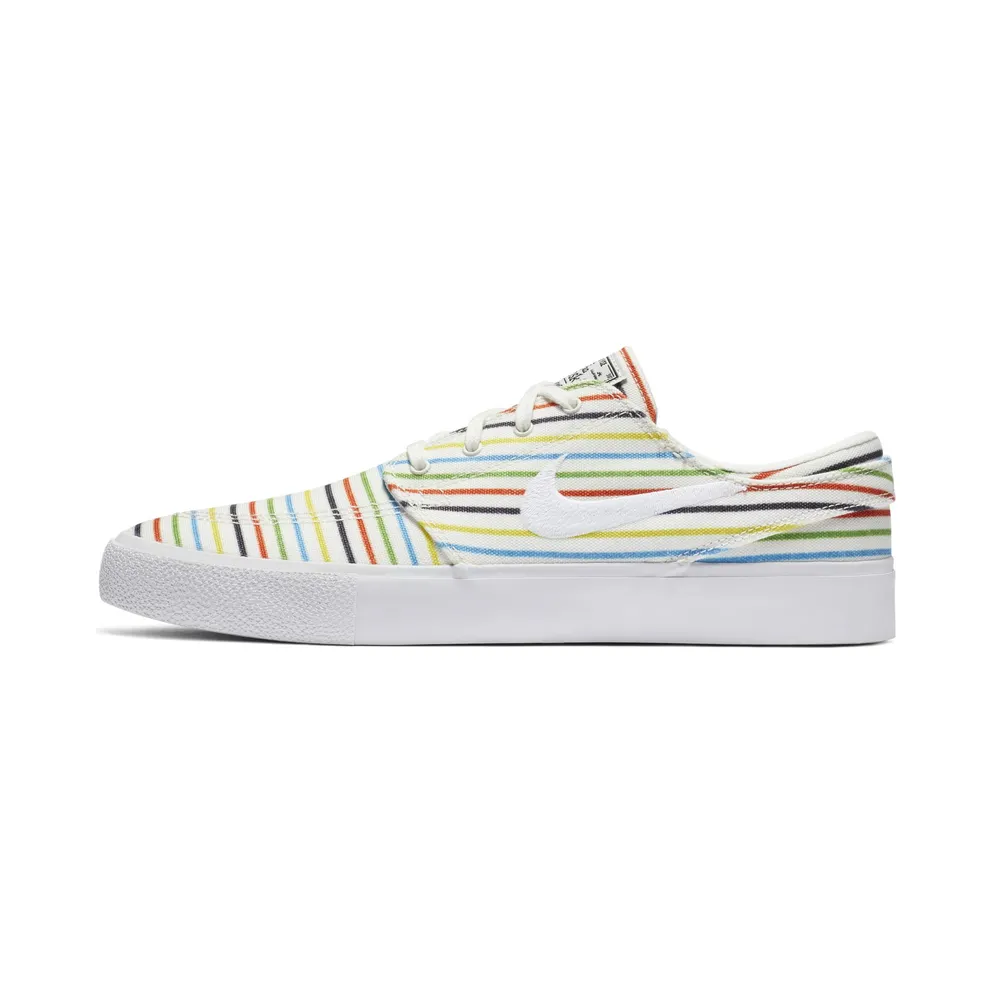 Nike SB Zoom Stefan Janoski Canvas Multi-Color Pinstripes Sail/Sail-White-White (AQ7878-100)