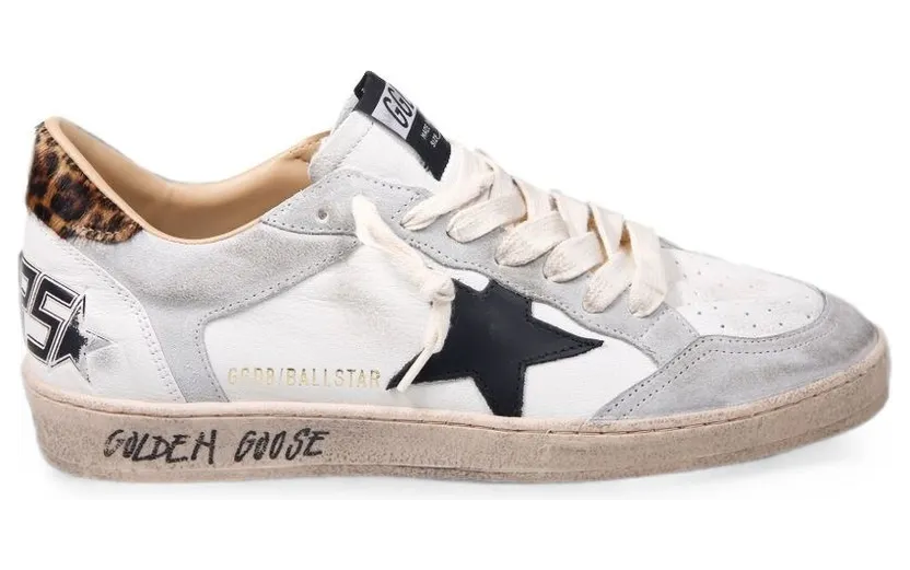 Golden Goose Ball Star White Grey