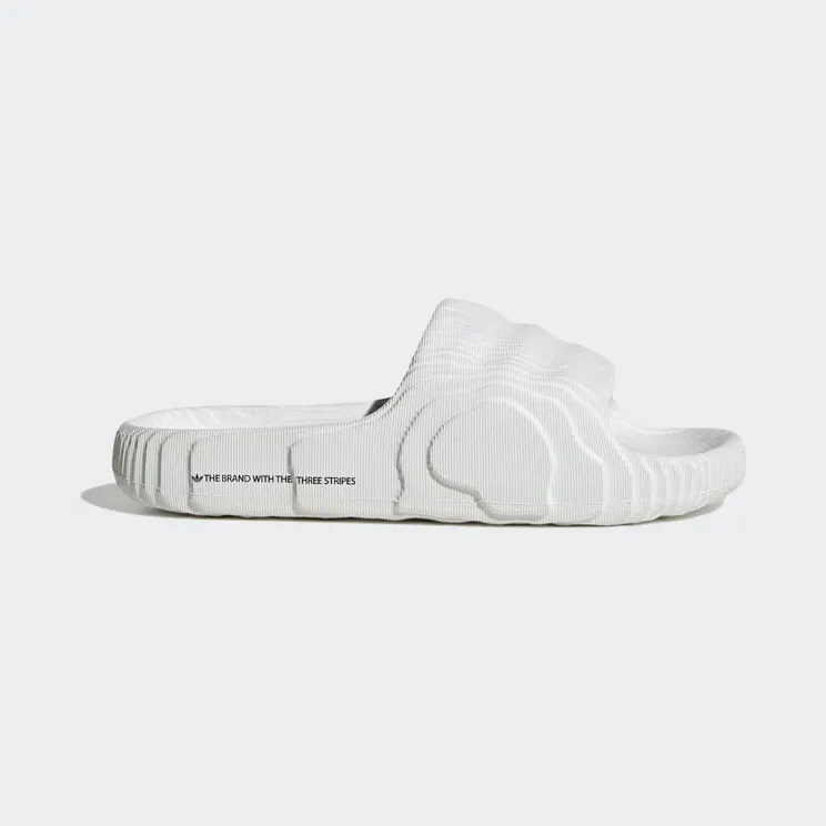 adidas Island Club Adilette 22 Slides “Crystal White / Crystal White / Core Black” (HQ4672)