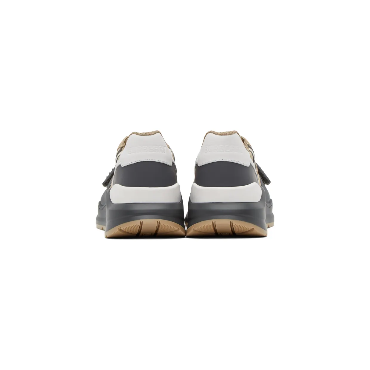 Burberry Beige Check Ramsay Sneakers (8031098) (4)