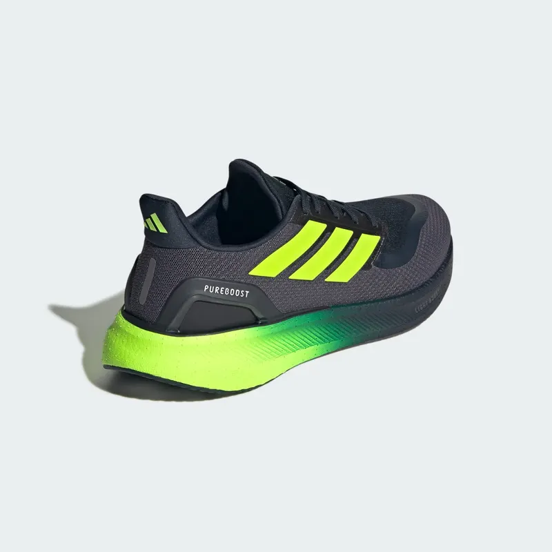 Adidas Pureboost 5 Running Shoes Aurora Ink / Lucid Lemon / Grey Strata (JH6446)