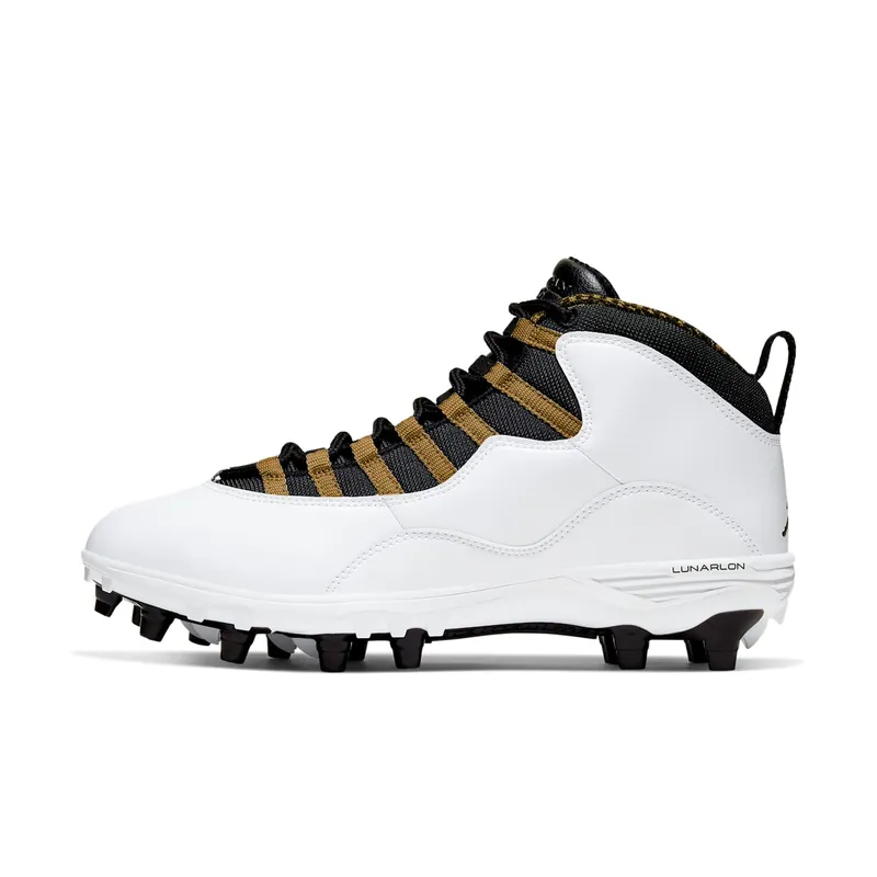 Jordan 10 TD Mid White Black Metallic Gold White/Black-Metallic Gold (CQ2073-107)