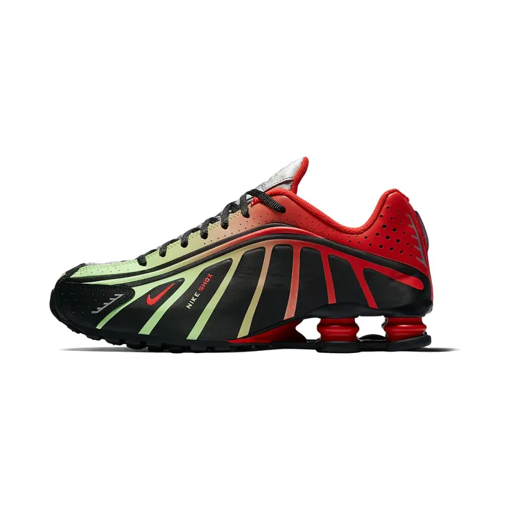 Nike Shox R4 Neymar Jr Black Multi Color “Black / Metallic Silver / Lime Blast / Challenge Red” (BV1387-001)