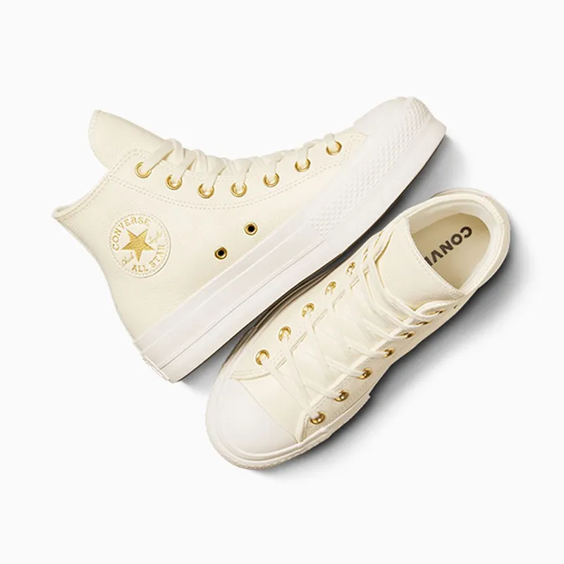 Converse Chuck Taylor All Star Lift Platform Golden Hits Egret/Egret/Gold (A12764C)