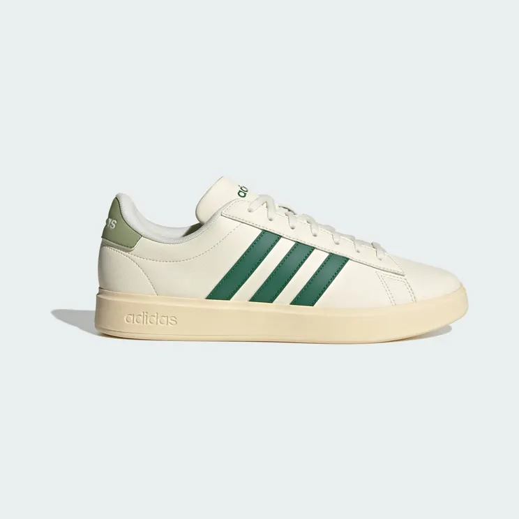 adidas Grand Court 2.0 “Off White / Collegiate Green / Tent Green” (JS1736)