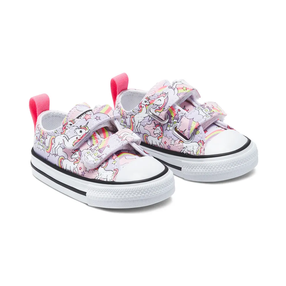 Converse Toddler Neon Unicorn Easy-On Chuck Taylor All Star Low Top Pink Foam/multi/white (769108C)