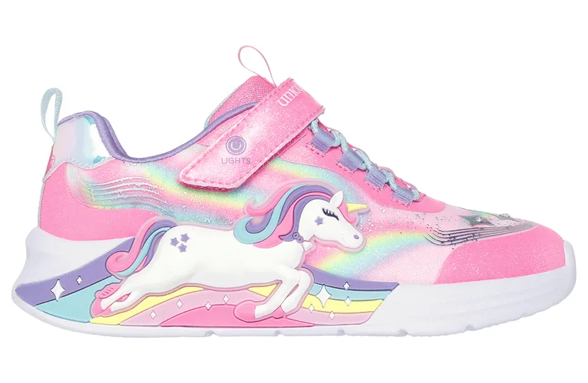 Skechers S-Lights: Unicorn Chaser Sneaker Roze