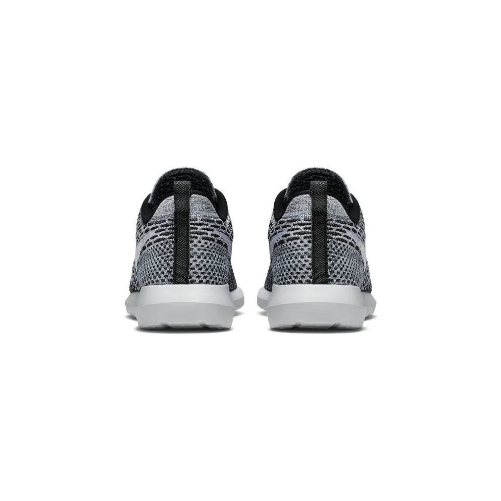 Nike Roshe Run Flyknit Black White Black/White-Dark Grey (677243-008)